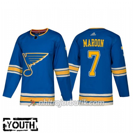 Barn Ishockey St. Louis Blues Tröja Patrick Maroon 7 Alternate Adidas 2018-19 Authentic